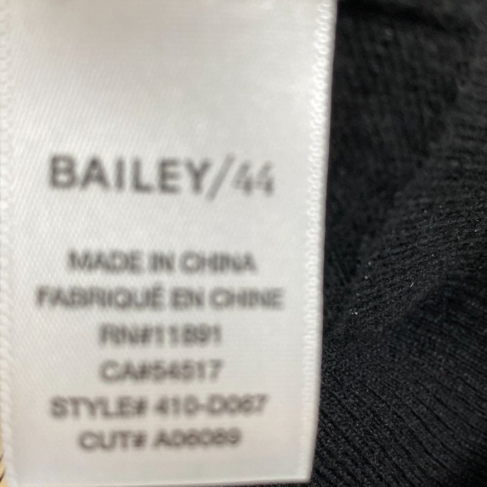 Bailey 44 Black Embellished Knit Sweater M Wool/Cashmere Blend Party Dinner Rave - Picture 5 of 11